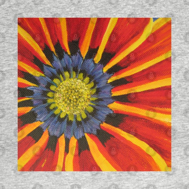 Gazania - Section of Painting by Heatherian